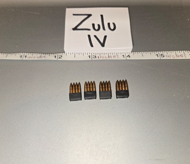 1/6 Scale WWII US Rifle Ammunition Stripper Clips Set