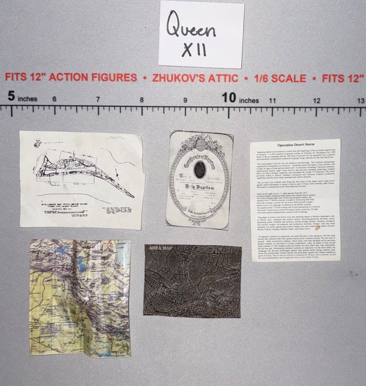 1/6 Scale WWII US Documents Set - Diorama Item