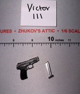 1/6 Scale Modern Era Russian Pistol with Magazine - DAM