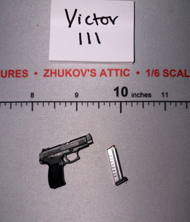 1/6 Scale Modern Era Russian Pistol with Magazine - DAM
