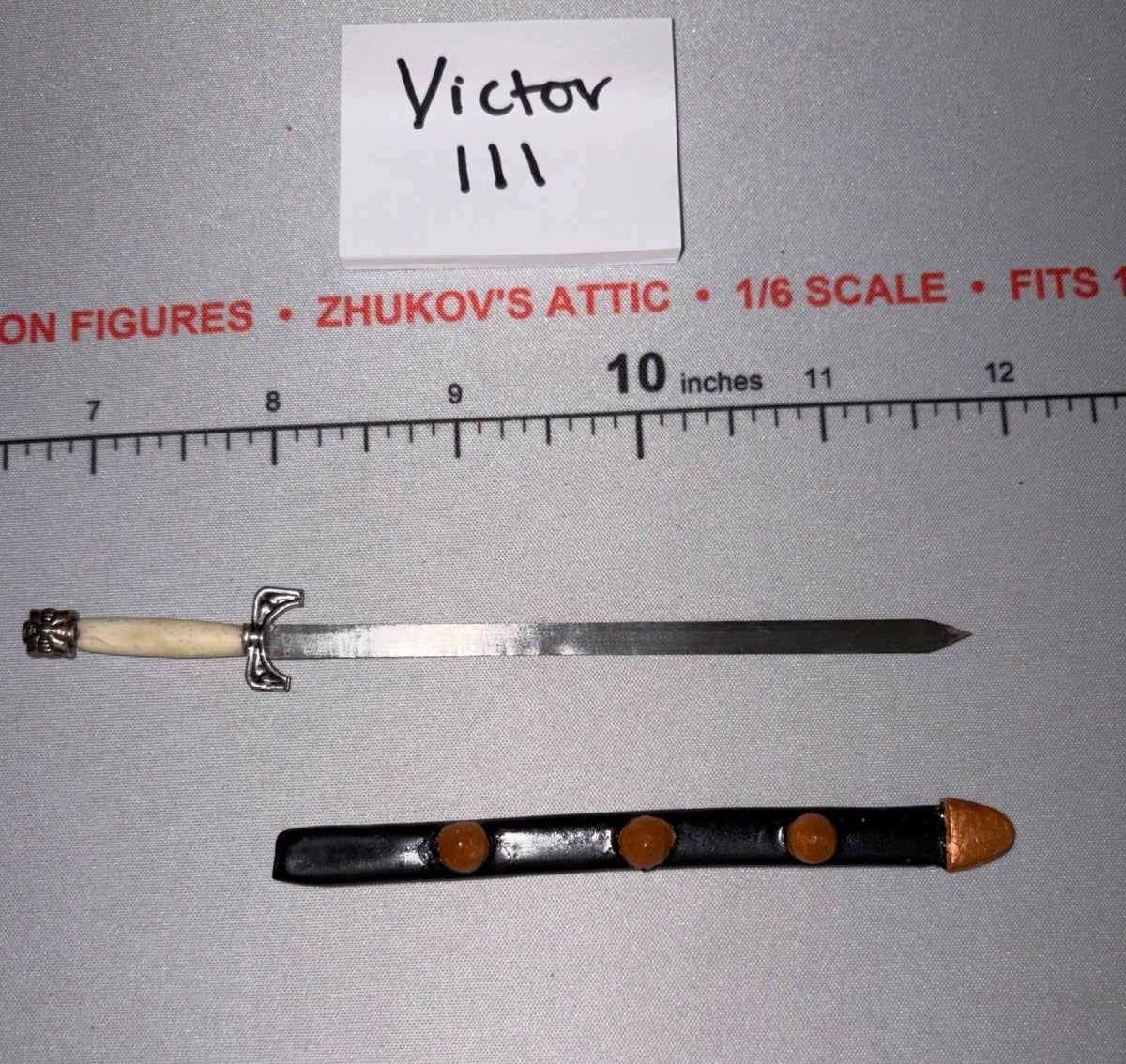 1/6 Scale Medieval Fantasy Sword with Scabbard