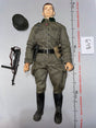 1:6 Scale WWII German Heer Dressed Figure with Helmet and Submachine Gun
