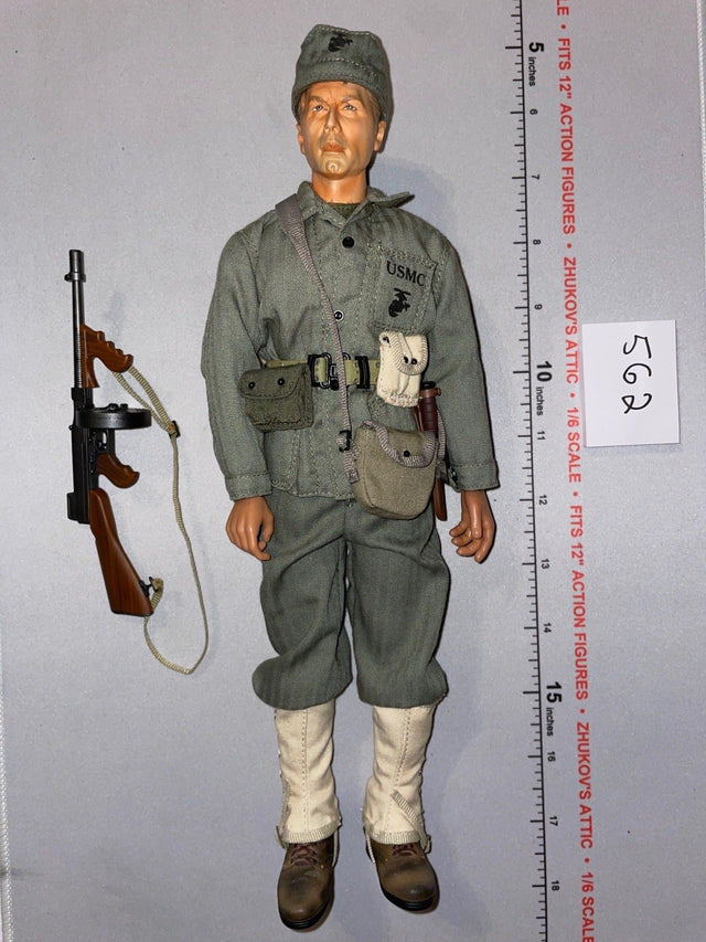 1:6 Scale WWII US Marine Dressed Figure with Submachine Gun - Dragon