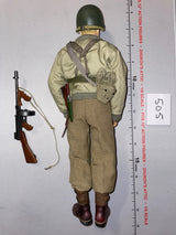 1:6 Scale WWII US Infantry Dressed Figure with Thompson Submachine Gun