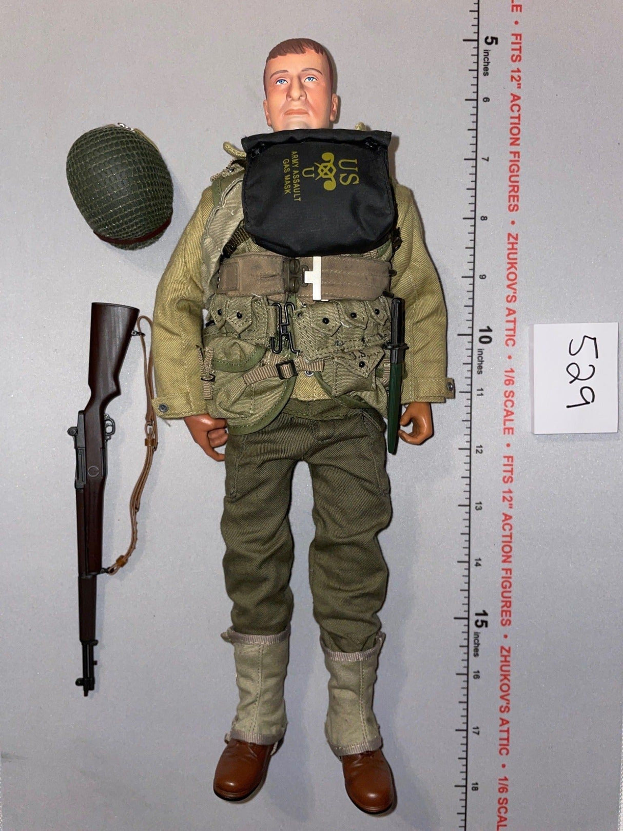 1:6 Scale WWII US Infantry Dressed Figure with Rifle - Dragon