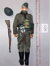 1:6 Scale WWII German Heer Dressed Figure with Rifle and Helmet - Dragon
