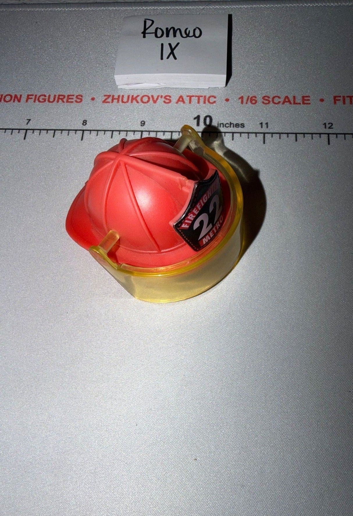 1/6 Scale Modern Era Firefighter Helmet with Face Shield - GI Joe