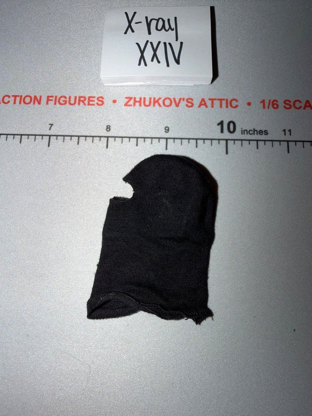 1/6 Scale Modern Era Black Balaclava Hood