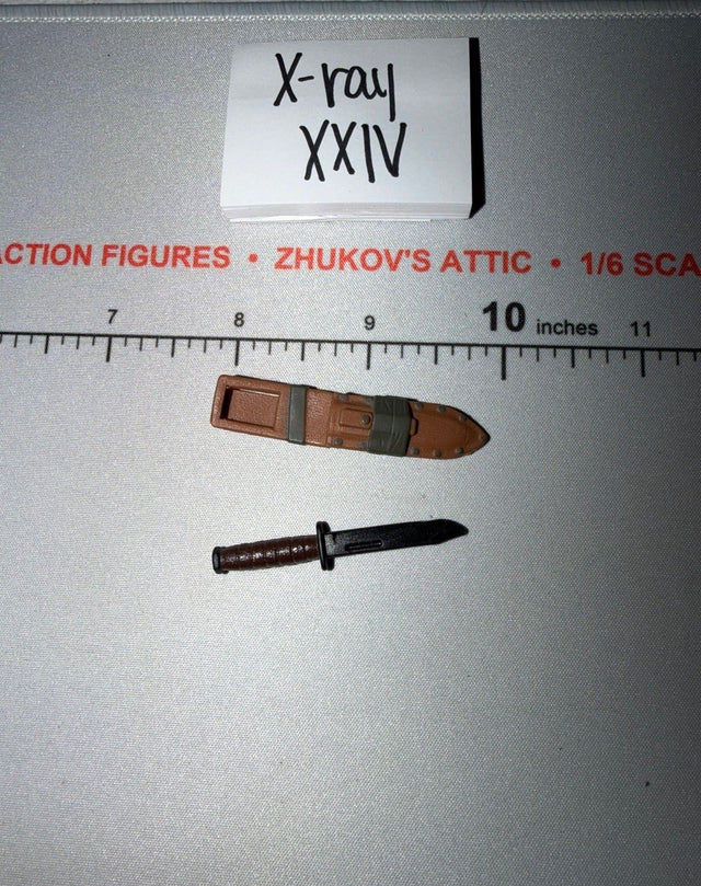1/6 Scale Vietnam Fighting Knife and Scabbard - GI Joe