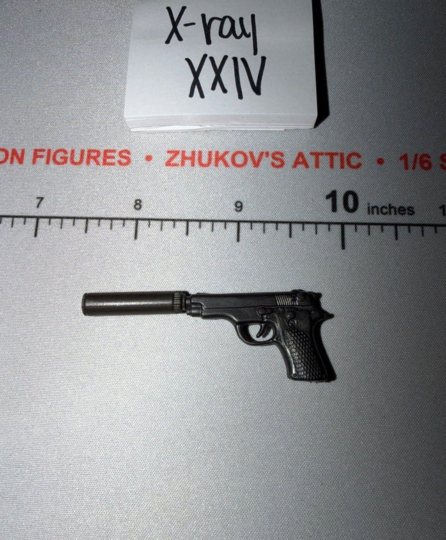 1/6 Scale Modern Era Pistol with Suppressor - Ultimate Soldier