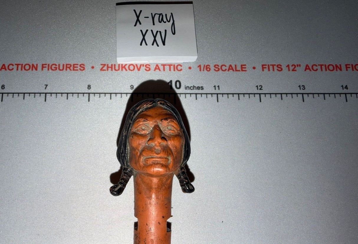 1/6 Scale Western Era Native American Male Head Sculpt - Johnny West