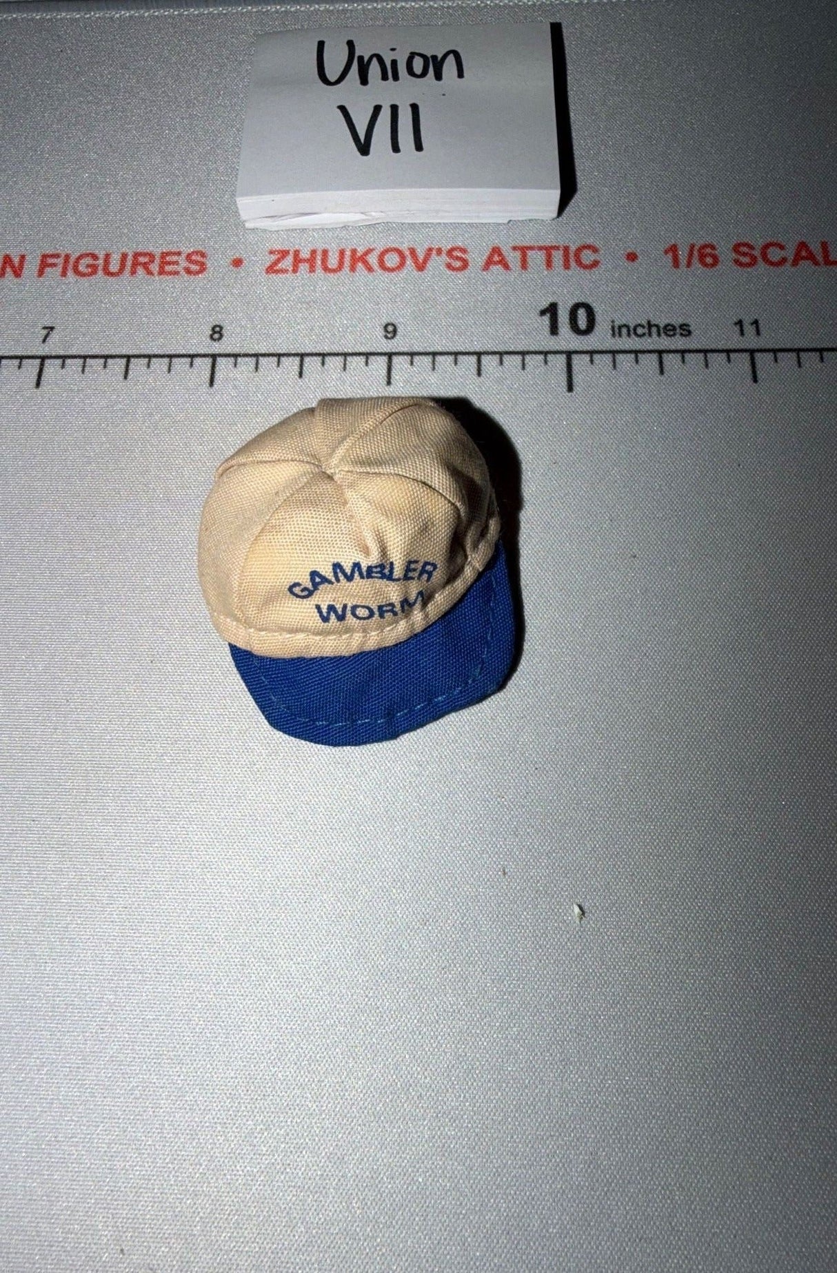 1/6 Scale Civilian Gambler Worm Fishing Baseball Cap