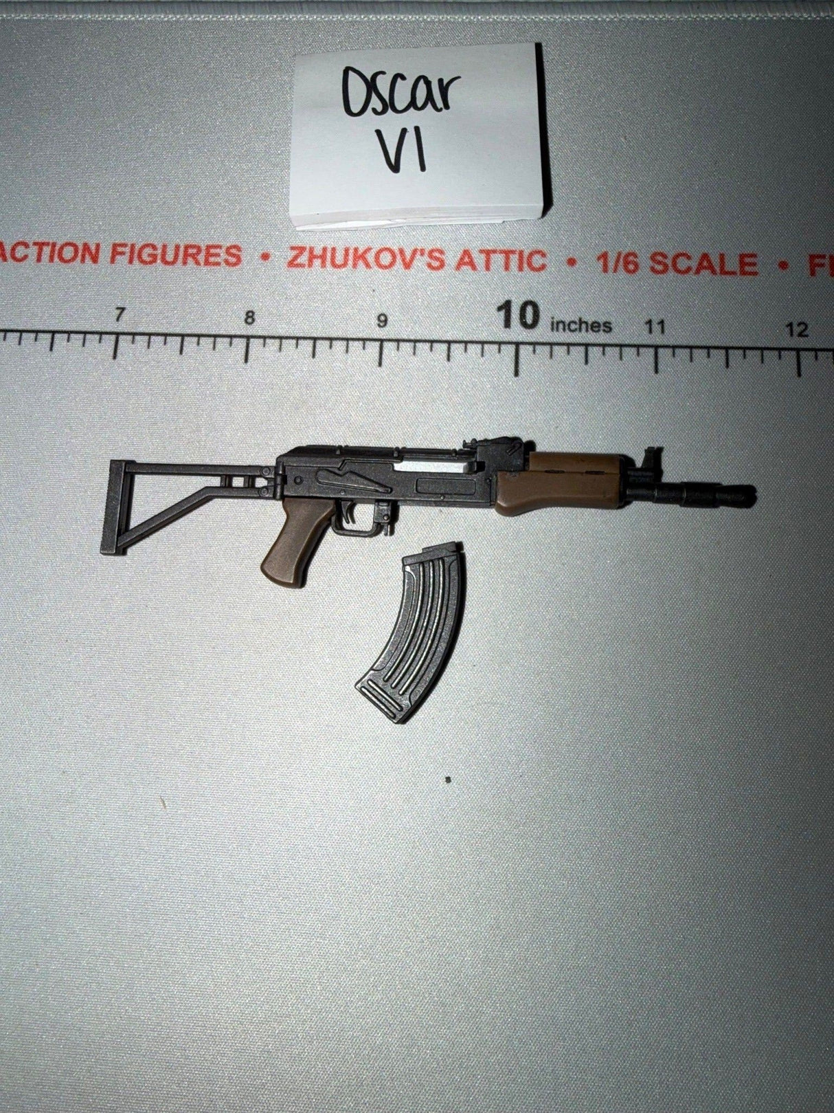 1/6 Scale Cold War Era AK-47 Assault Rifle with Folding Stock and Magazine