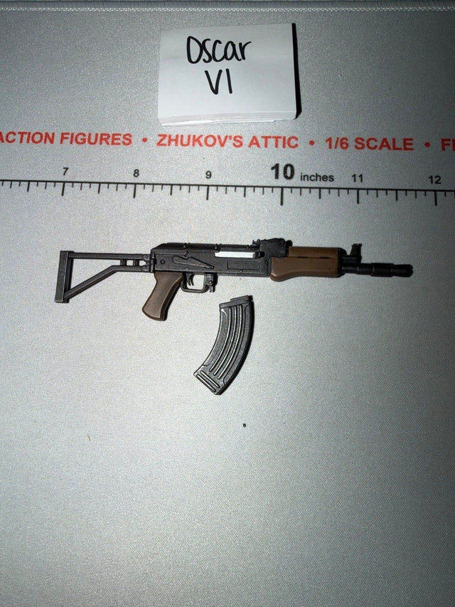 1/6 Scale Cold War Era AK-47 Assault Rifle with Folding Stock and Magazine