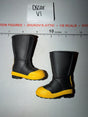 1/6 Scale Modern Era Black and Yellow Firefighter Boots - GI Joe