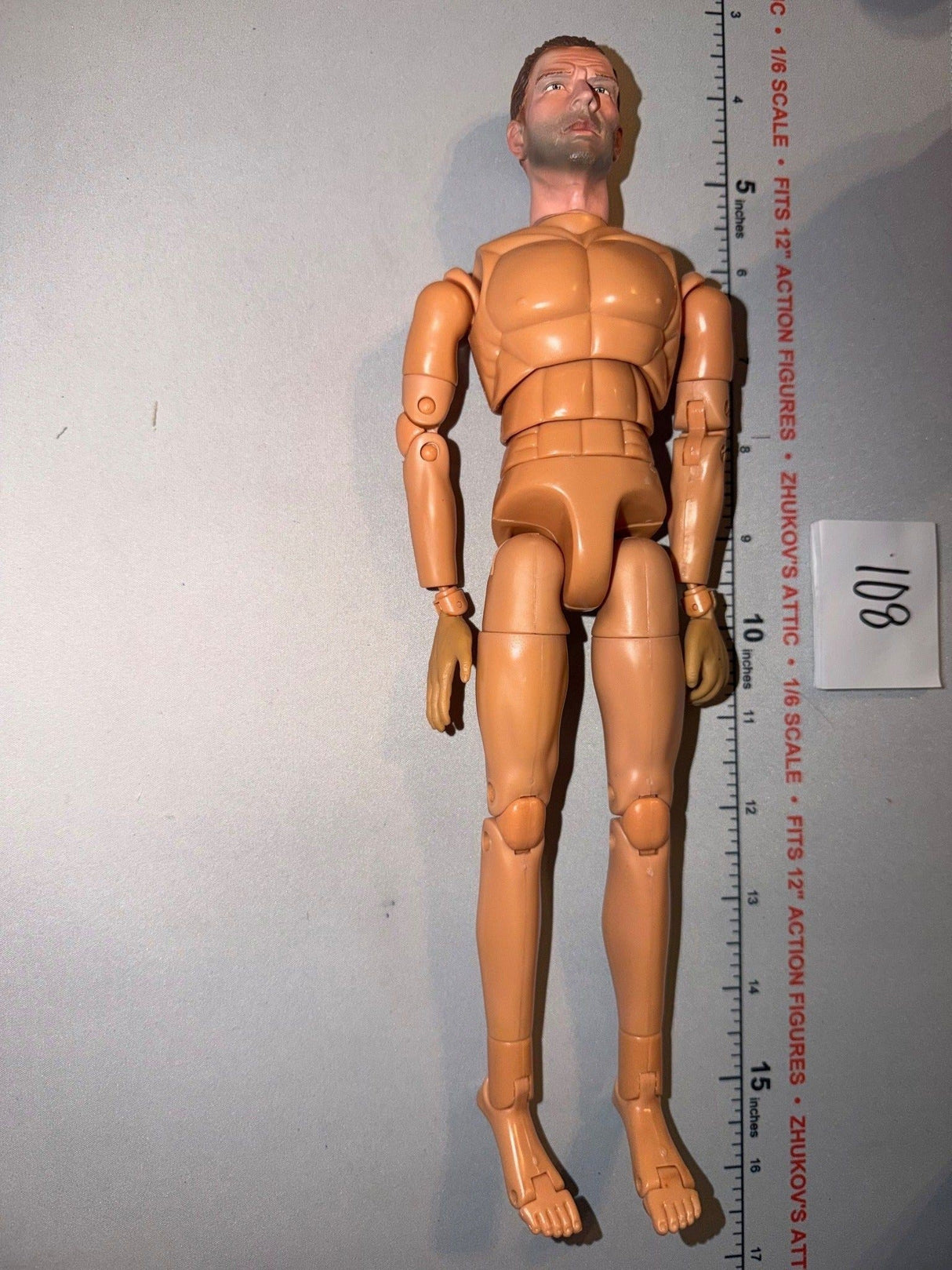 1/6 Scale Nude Male Action Figure Body - DID