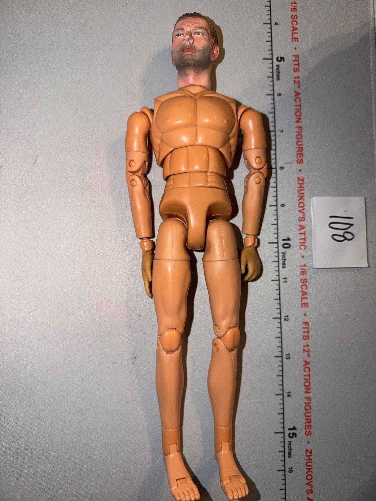 1/6 Scale Nude Male Action Figure Body - DID