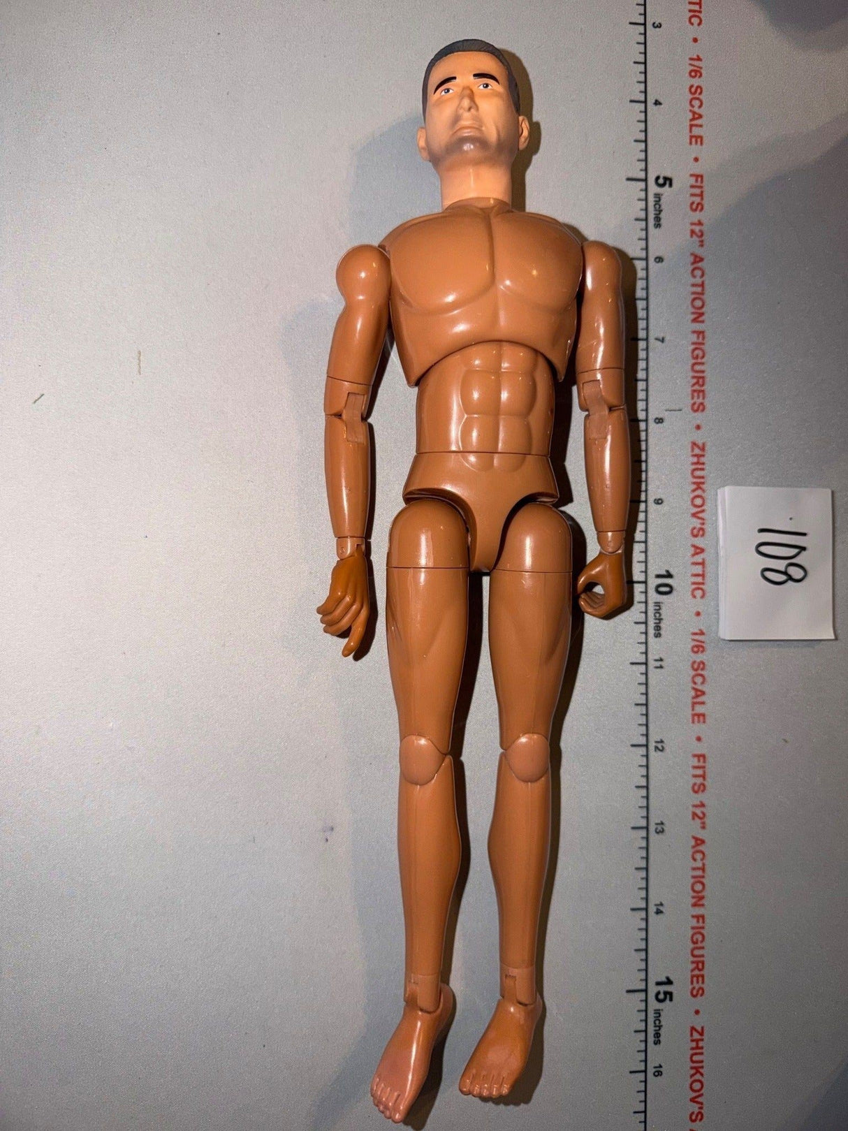 1/6 Scale Nude Male Action Figure Basic Body - Dragon
