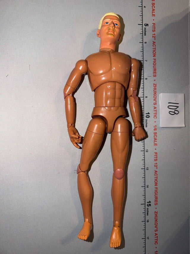 1/6 Scale Nude Male Action Figure Body - Dragon