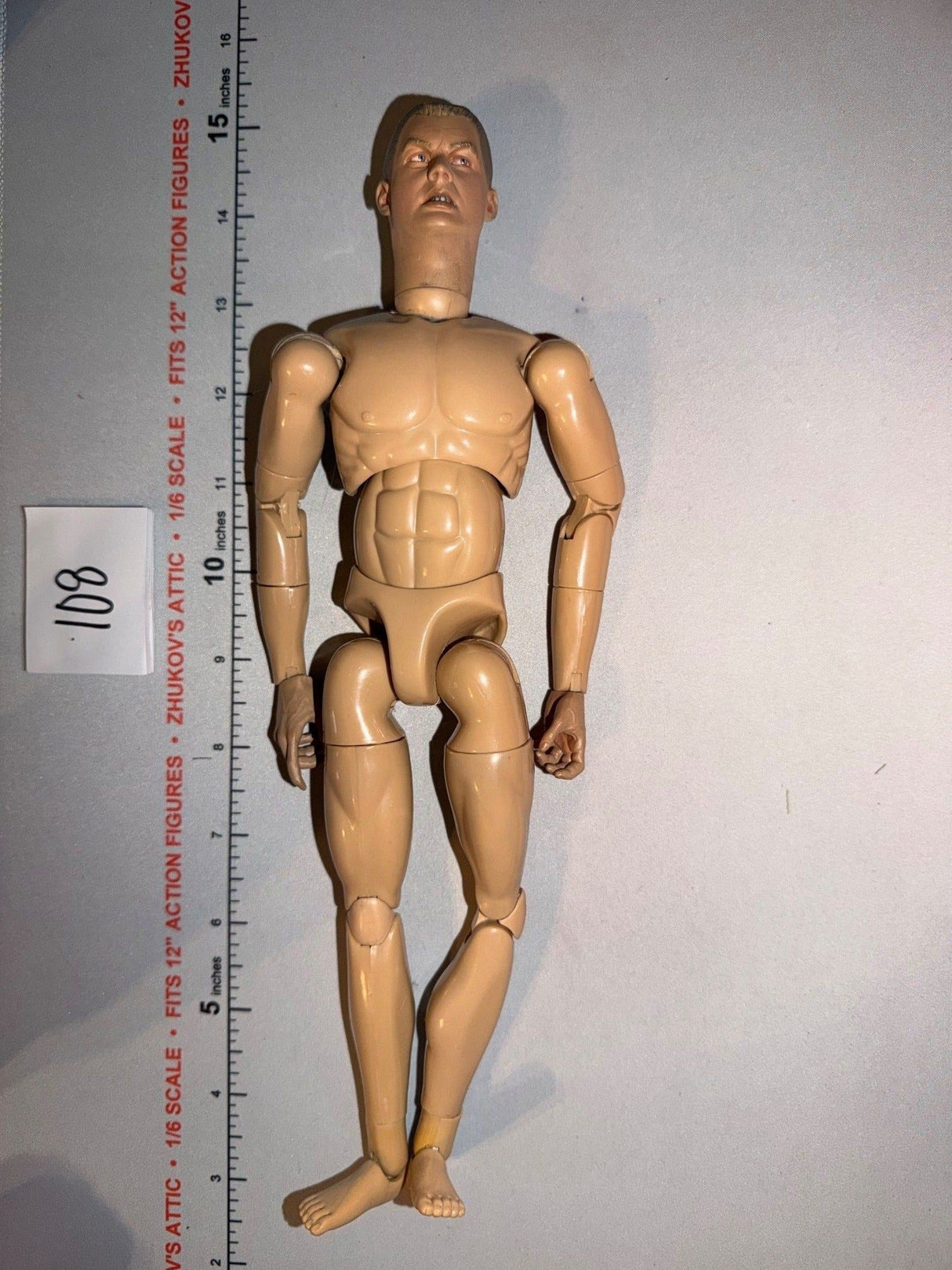 1/6 Scale Nude World War One Male Action Figure Basic Body - Sideshow