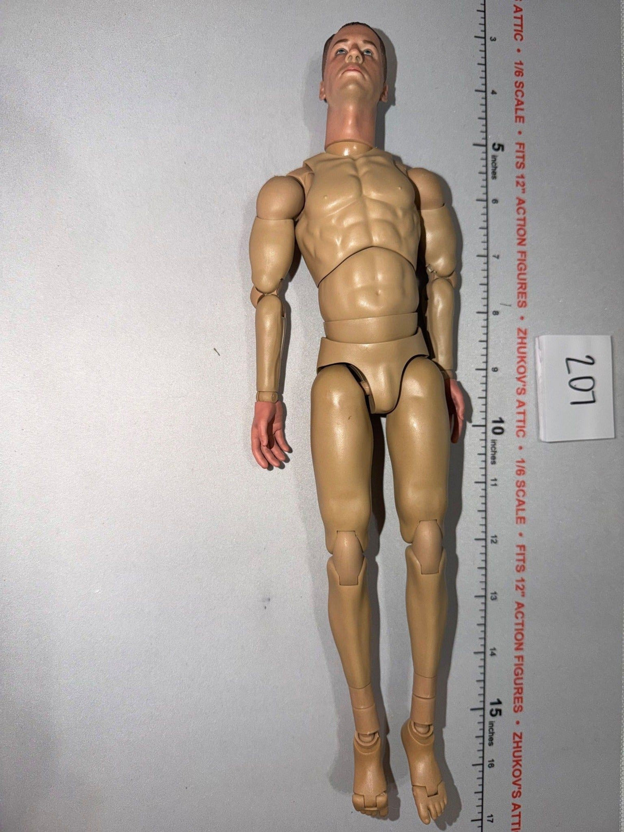 1/6 Scale Nude Male Action Figure Body - ujindou