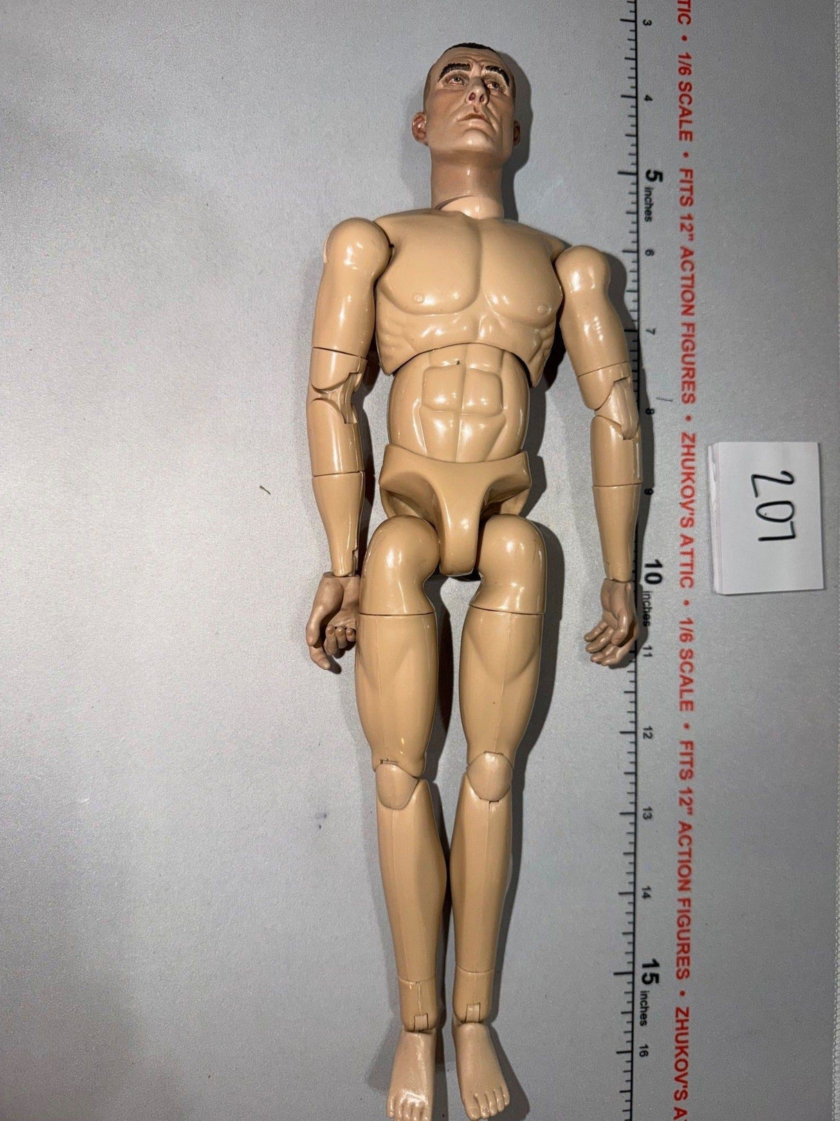 1/6 Scale Nude Male Action Figure Basic Body - World War One - Sideshow