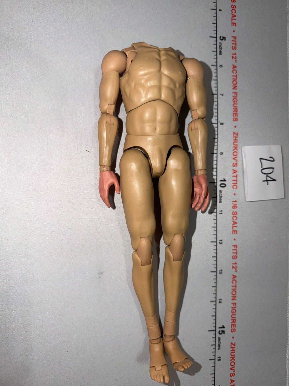 1/6 Scale Nude Male Action Figure Body