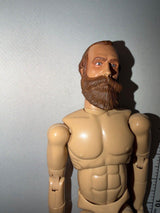 1/6 Scale Sideshow Nude Male Action Figure Body with Bearded Civil War Head Sculpt