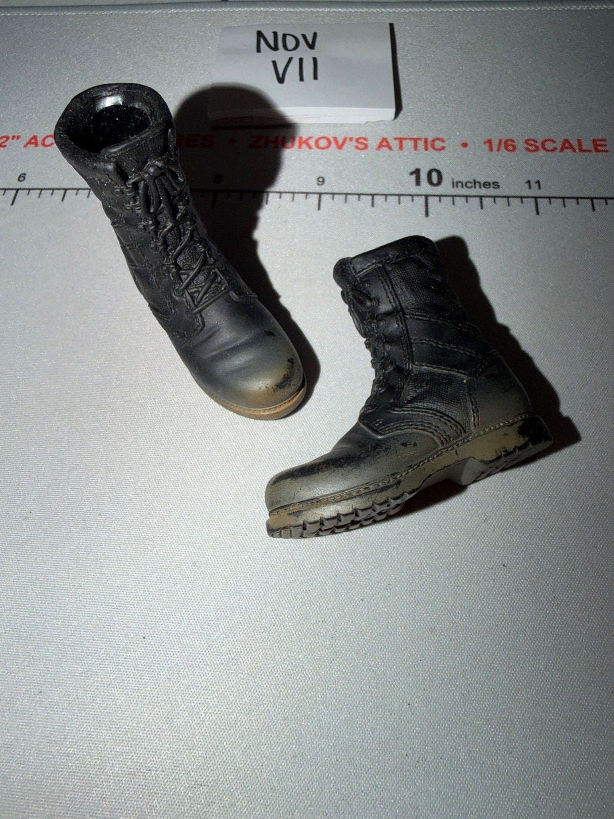 1/6 Scale Modern Era Black Tactical Combat Boot Set - BBI