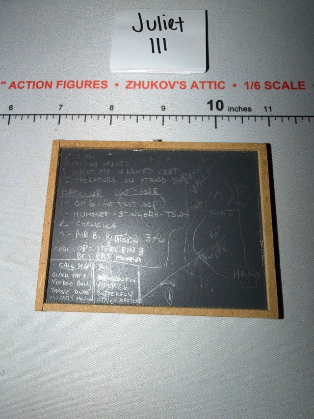 1/6 Scale Modern Era Military Operations Briefing Chalkboard