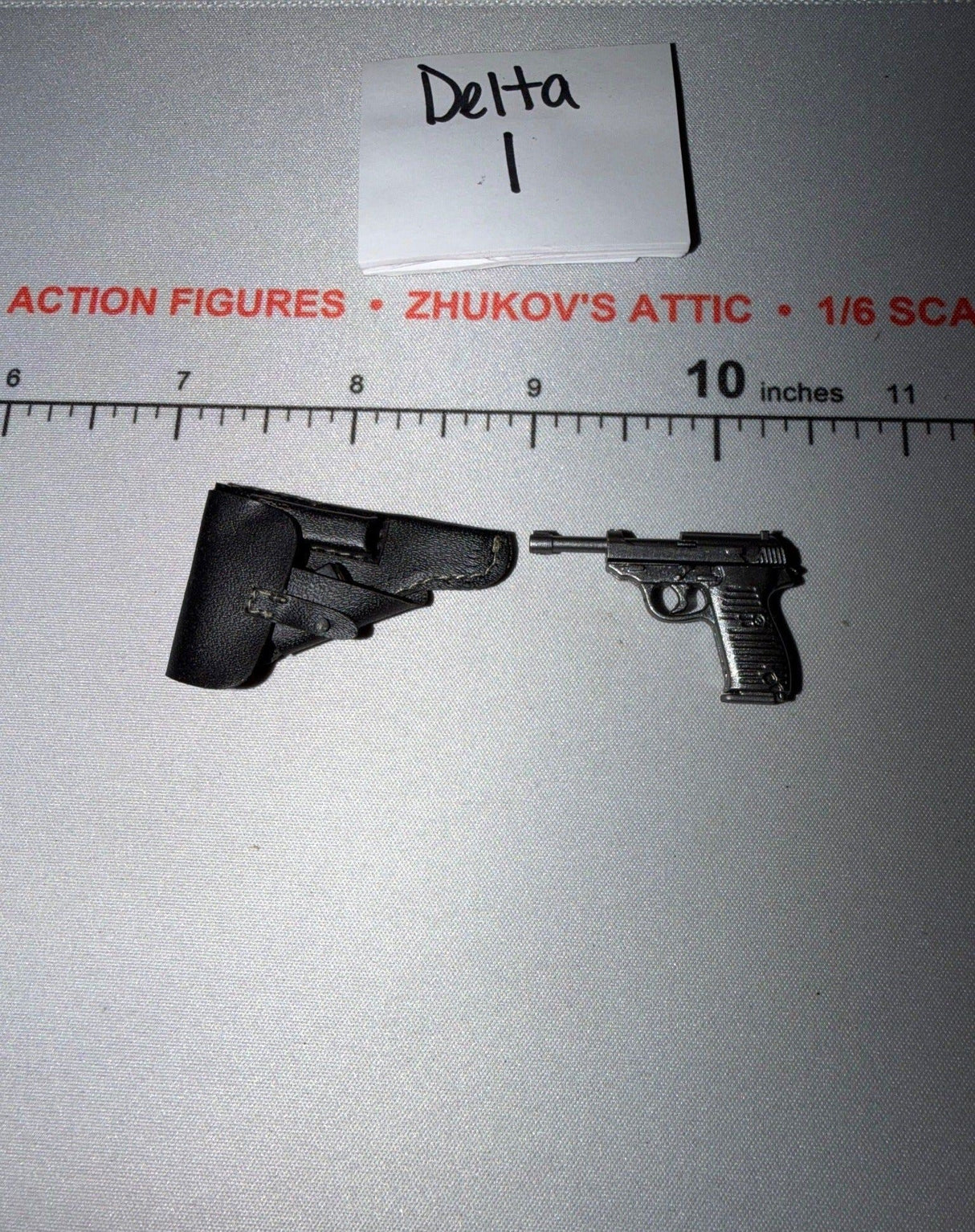 1/6 Scale WWII German Pistol and Holster