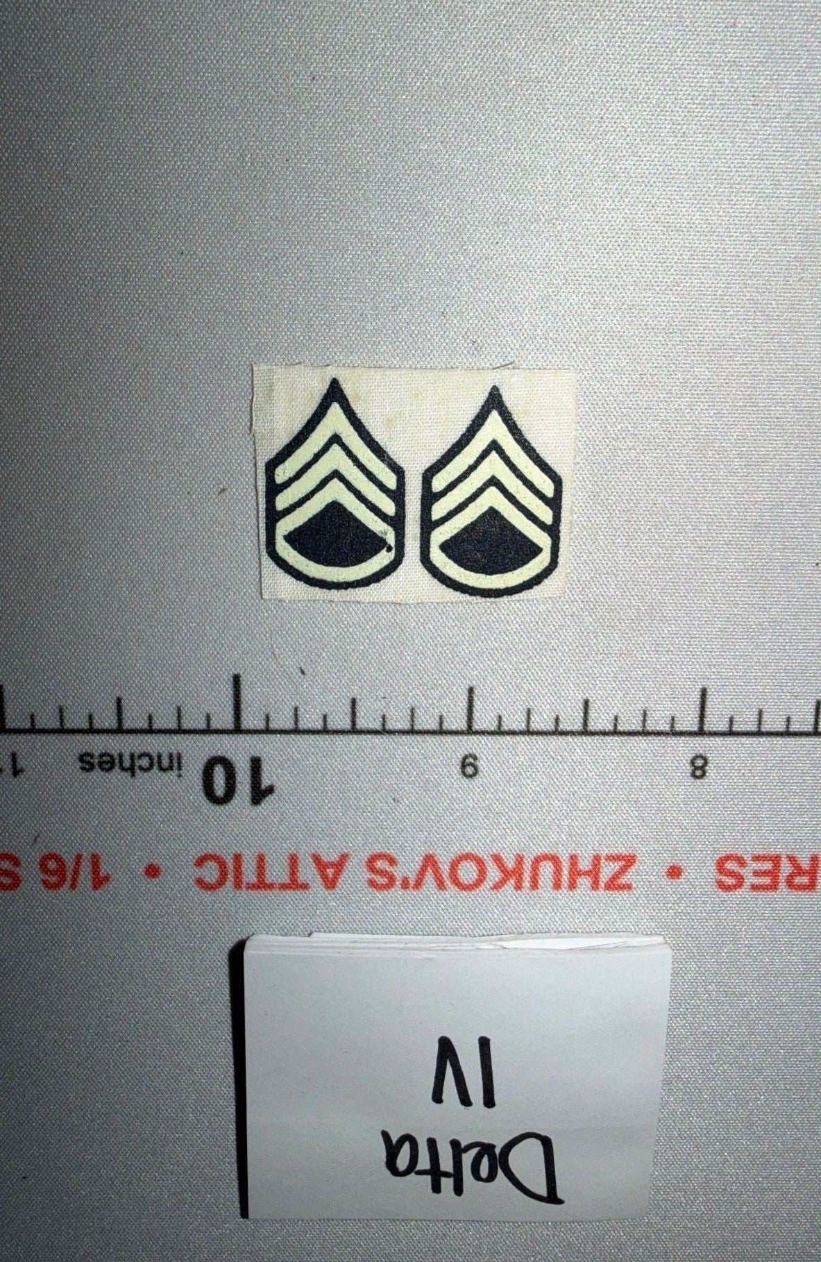 1/6 Scale WWII US Army Staff Sergeant Rank Insignia Patches