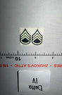 1/6 Scale WWII US Army Staff Sergeant Rank Insignia Patches