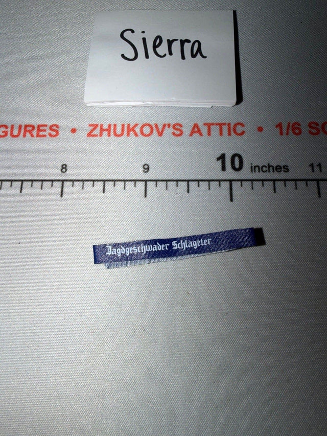 1/6 Scale WWII German Jagdgeschwader Schlageter Cuff Title
