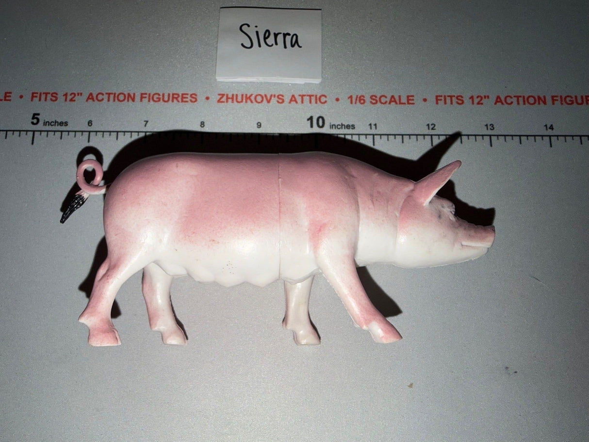 1/6 Scale Farm Pig Figure - Diorama Animal
