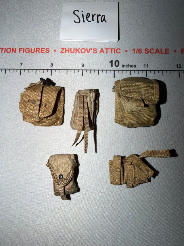 1/6 Scale Modern Era Desert Ammunition Pouches
