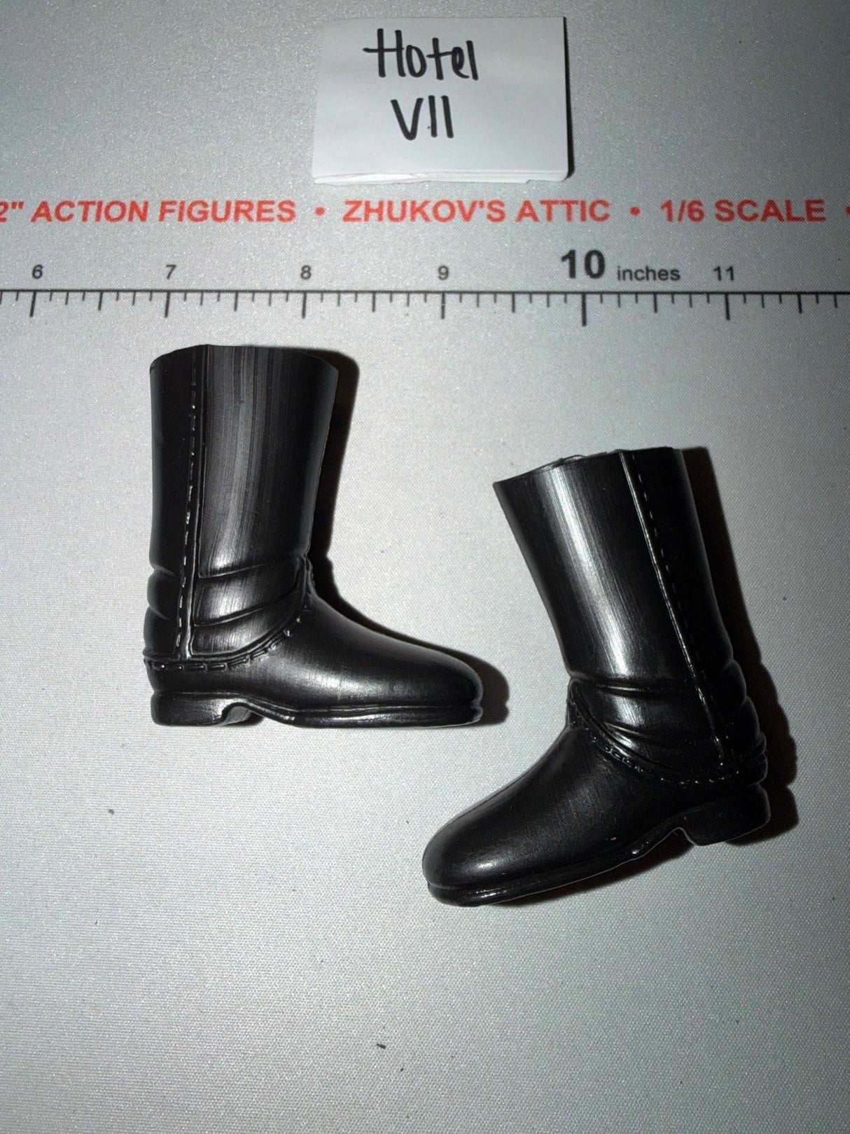 1/6 Scale Napoleonic Black Vintage Remake Riding Boots - GI Joe