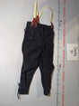 1/6 Scale WWII German Black Tanker Pants with Suspenders