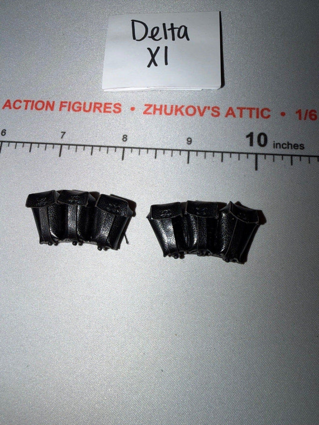1/6 Scale WWII German Kar-98 Leather Ammunition Pouches