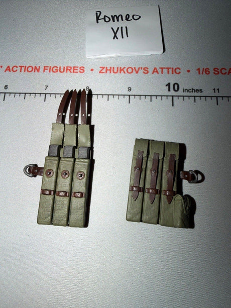 1/6 Scale WWII German MP-40 Ammunition Pouches - Dragon