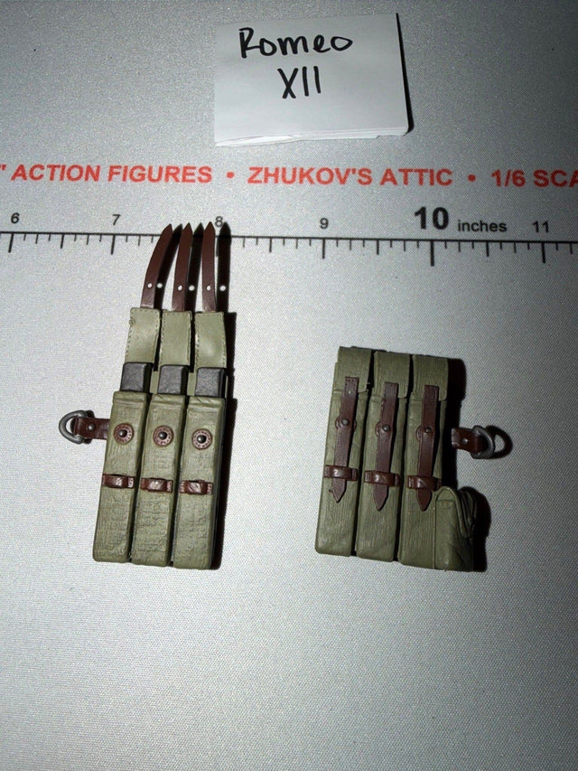 1/6 Scale WWII German MP-40 Ammunition Pouches - Dragon