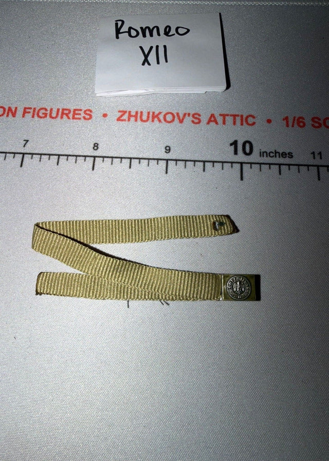 1/6 Scale WWII German Officer Afrika Korps Belt with Buckle - Dragon