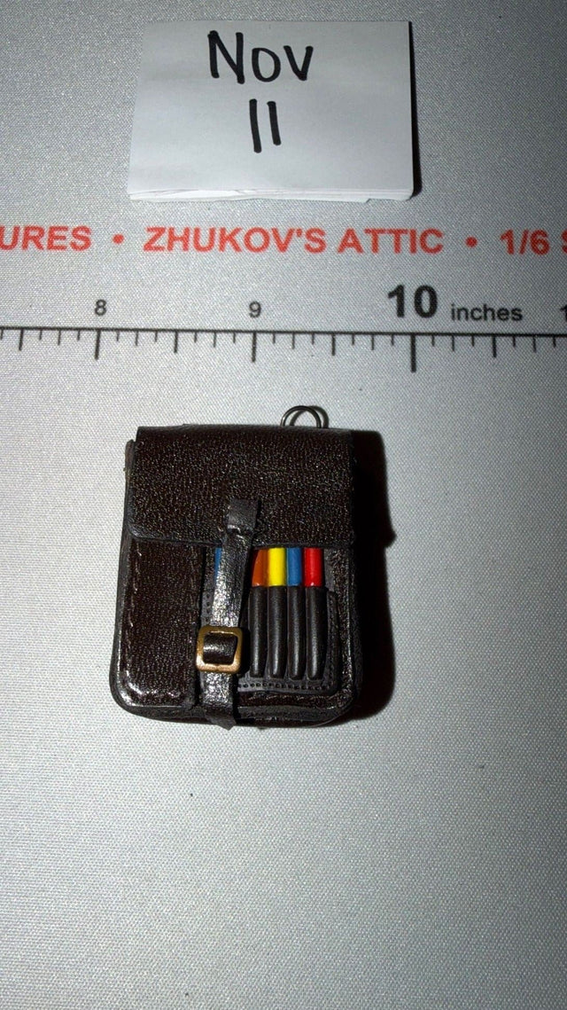 1/6 Scale WWII German Map Case with Colored Pencils