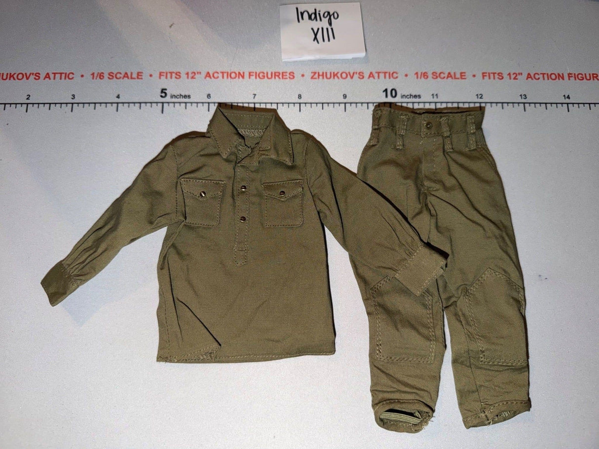 1/6 Scale WWII Russian Army Uniform Shirt and Trousers - Dragon
