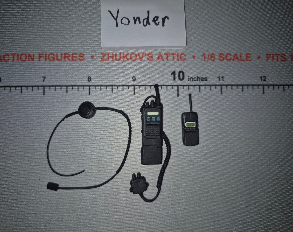 1/6 Scale Modern Era Radio and Headset Lot