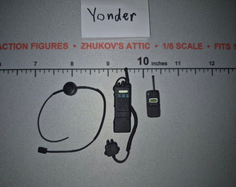 1/6 Scale Modern Era Radio and Headset Lot