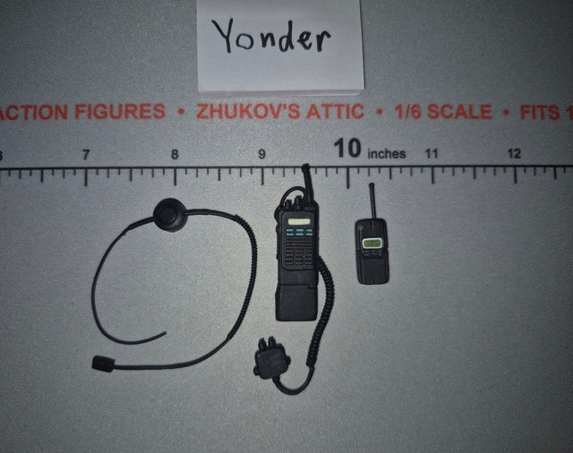 1/6 Scale Modern Era Radio and Headset Lot