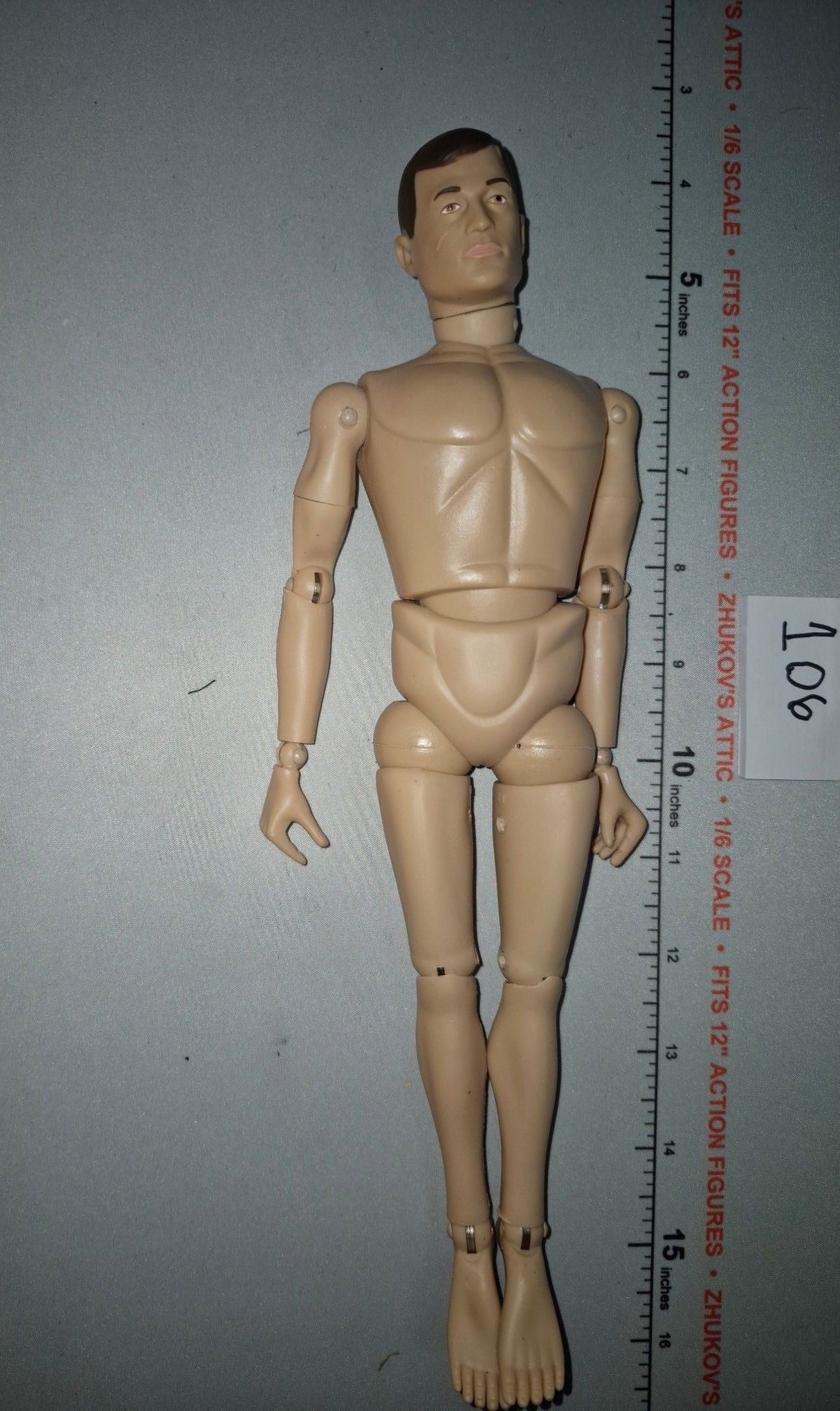 1/6 Scale Nude Vintage Remake Male Action Figure Body - GI Joe