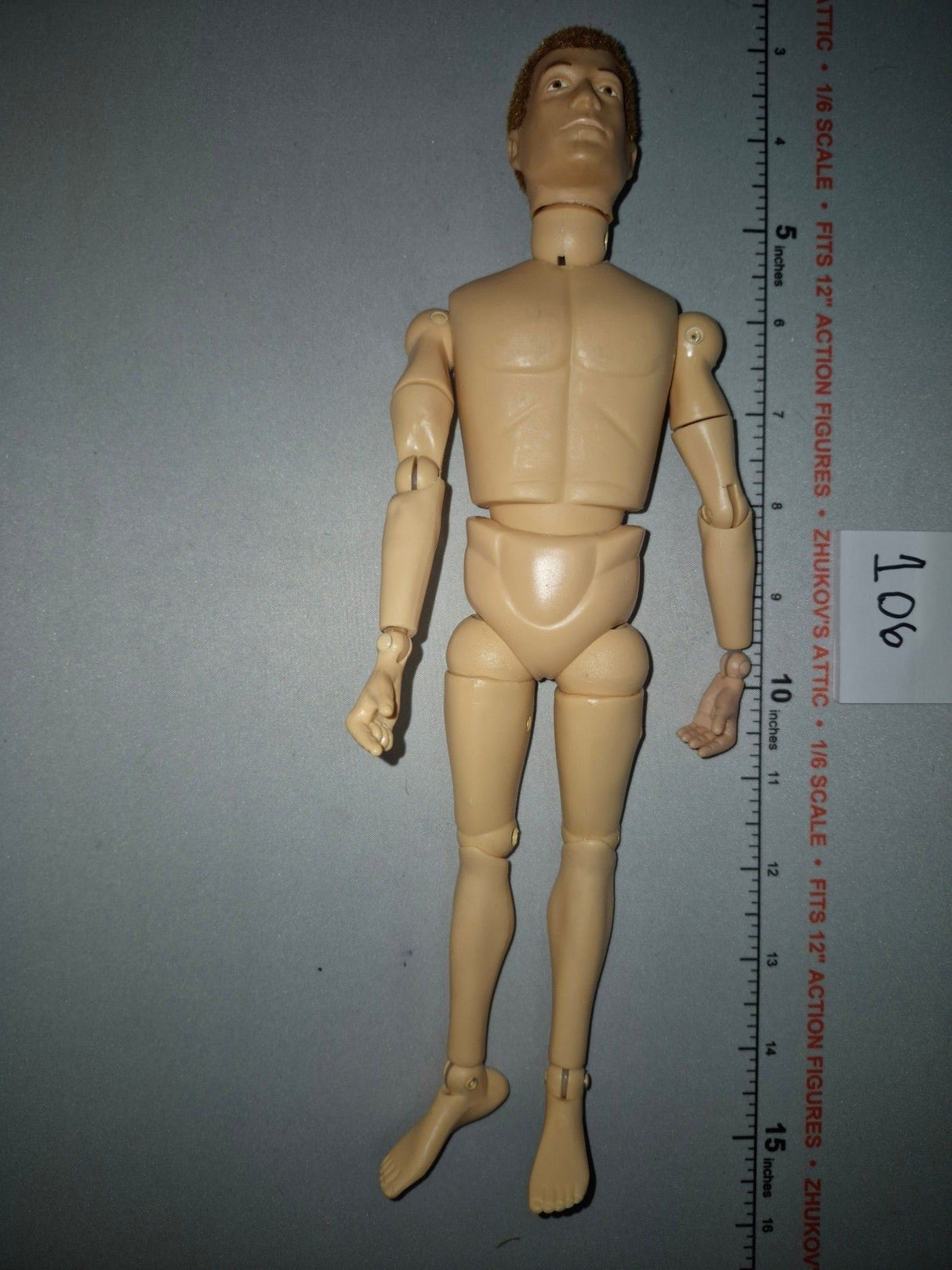 1/6 Scale Nude Male Vintage Remake Body - GI Joe