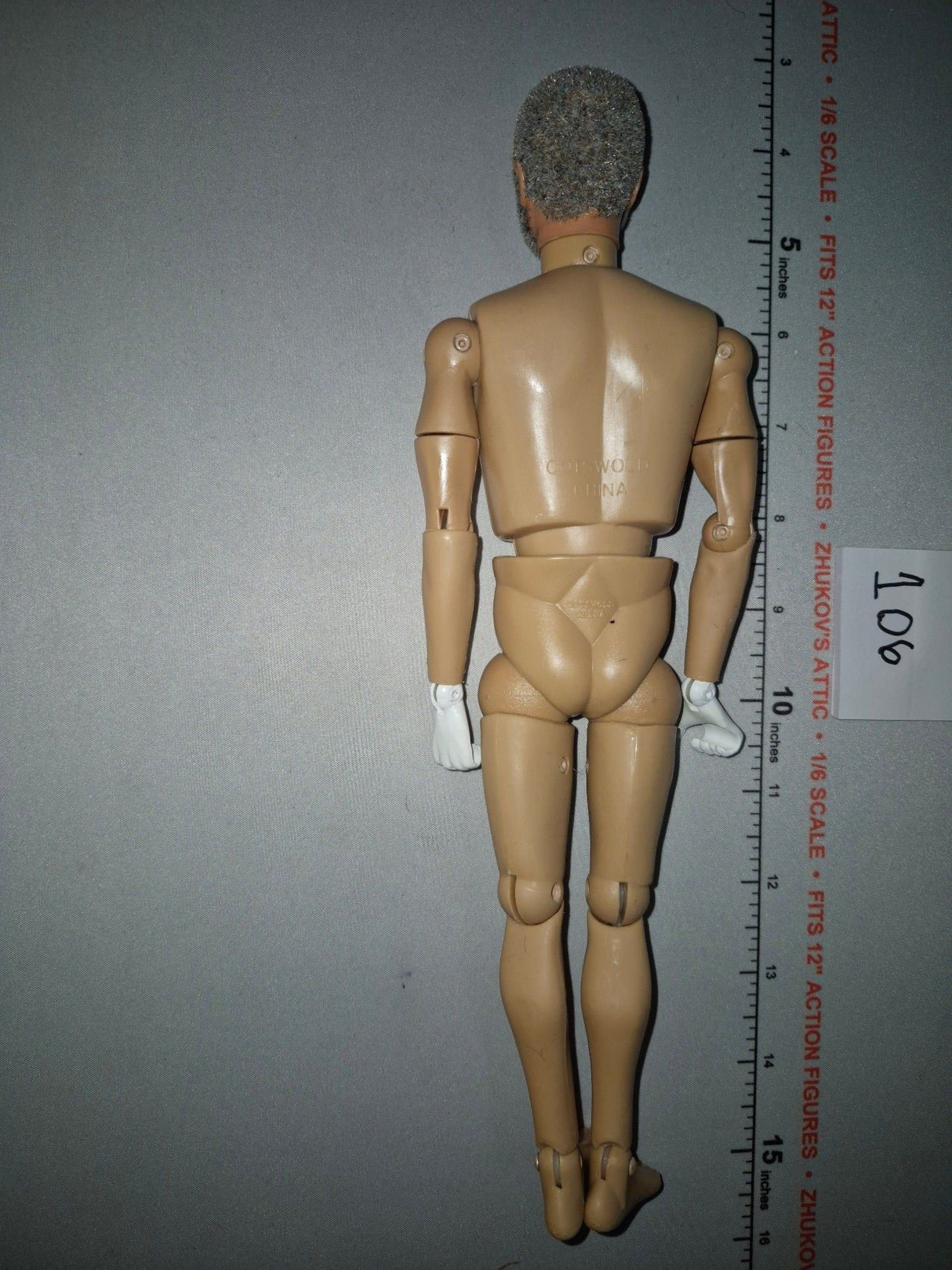 1/6 Scale Vitnage Remake Nude Figure with Bearded Head Sculpt - GI Joe